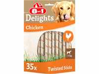 8in1 Delights Chicken Twisted Sticks - gesunde Kaustangen für Hunde,...