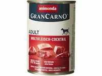animonda GranCarno Adult Hundefutter nass, Multifleisch-Cocktail, Nassfutter...