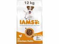 IAMS Senior Hundefutter trocken mit Huhn - Trockenfutter für ältere Hunde ab 8