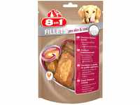 8in1 Fillets Pro Skin & Coat Hunde-Snack mit Hähnchen, funktionale Leckerlis...