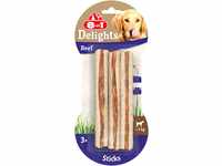 8in1 Delights Beef Sticks - gesunde Kaustangen für sensible Hunde, hochwertiges