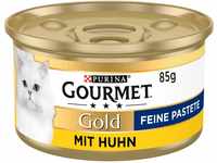 Gourmet PURINA GOURMET Gold Feine Pastete Katzenfutter nass, mit Huhn, 12er...