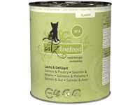catz finefood N° 5 Salmon & Poultry Delicatessen Wet Cat Food, Refined with...