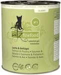 catz finefood N&deg; 5 Lachs & Gefl&uuml;gel Feinkost Katzenfutter nass, verfeinert mit