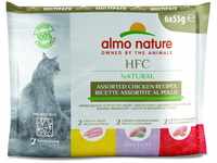 Almo Nature HFC Natural Multipack Katzenfutter nass - 3 Sorten mit Huhn 6er...