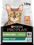 Pro Plan Sterilised Adult 1+ Katzenfutter trocken mit OPTIRENAL, reich an Lachs, 1er