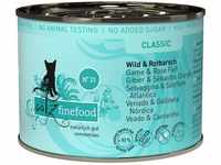 catz finefood N° 21 Wild & Rotbarsch Feinkost Katzenfutter nass, verfeinert mit