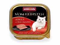 Animonda vom feinsten Nassfutter Katze Adult - mit Rind + Kartoffeln 32 x 100g -