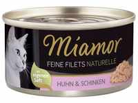 Miamor Feine Filets Naturell Huhn & Schinken 24x80g
