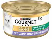 Gourmet PURINA GOURMET Gold Feine Pastete mit Gemüse Katzenfutter nass, mit...