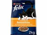 FELIX Farmhouse Sensations Katzenfutter trocken, mit Huhn und Truthahn, 6er...