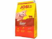 JosiCat Tasty Beef (7 x 650 g), 4,55 kg Karton, Premium Trockenfutter für