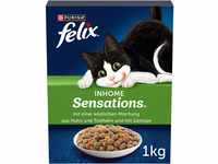 FELIX Inhome Sensations Katzenfutter trocken für Hauskatzen, mit Huhn &...