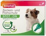 beaphar Zecken- und Flohschutz Spot-ON 3x1ml, f&uuml;r kleine Hunde (bis 15kg)