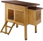 Ferplast Pollaio Casetta per polli Galline ovaiole HEN HOUSE 10 da esterno, in legno
