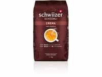 Schwiizer Schüümli medium_roast, Crema Ganze Kaffeebohnen 1kg - Intensität...