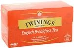 Twinings English Breakfast Schwarztee 50g, 25 Teebeutel, Voller, runder und