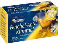 Meßmer Fenchel-Anis-Kümmel | 25 Teebeutel | Vegan | Glutenfrei | Laktosefrei