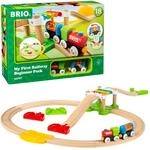 BRIO World 33727 Mein erstes Bahn Spiel Set - Zug mit Waggon, Schienen &
