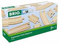 BRIO World 33401 Kleines Schienensortiment - 11 Schienen aus Buchenholz für die