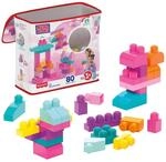 Mega Bloks First Builders, gro&szlig;e Bausteintasche Spielset, Pink