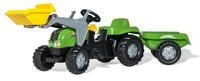 Rolly Toys RollyKid-X Trettraktor mit Anh&auml;nger (mit Frontlader, Alter 2,5 &ndash; 5