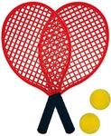 Schildkr&ouml;t Beachtennis Set, 2 Schl&auml;ger, 2 Softb&auml;lle, in...