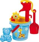 GOWI 558-37 Sand Set Pumpe, 5teilig, Sandk&auml;sten und Sandspielzeug