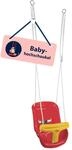 HUDORA Babyschaukel h&ouml;henverstellbar 120-180 cm in rot/gelb f&uuml;r den Garten I...