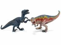 Schleich 42216 - Spielzeugfigur - T-Rex und Velociraptor, klein