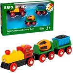 BRIO World Zug mit Batterielok - Spielzeug ab 3 Jahre | Spielzeugzug mit...