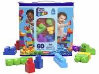 Mega Bloks, Bausteine für Kinder ab 1 Jahr, 60 Bauklötze, mit...