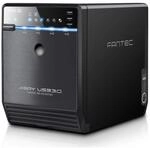 FANTEC QB-35US3-6G Externes 4-fach Festplattengeh&auml;use (f&uuml;r 4x 8, 89 cm (3, 5...