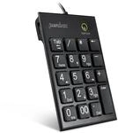 Perixx PERIPAD-202HB, Nummernblock f&uuml;r Laptop - USB - 2 Zusatz-USB-Hubs -...