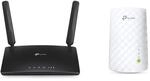 TP-Link Archer MR200 Cat4 + AC750 Mbps Dualband 4G LTE WLAN Router, Schwarz,...