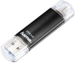 Hama 64GB USB-Speicherstick mit USB 3.2 & microUSB (2-in-1 USB-Stick, z.B. f&uuml;r
