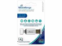 MediaRange USB 2.0 Kombo-Speicherstick 32GB - Combo Flash-Laufwerk mit Micro USB
