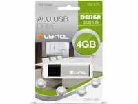 XLYNE 4GB USB-Stick 2.0 ALU High Speed, Design Flash Laufwerk, 1 Stück