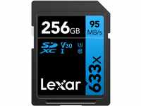 Lexar Professional 633x SD Karte 256GB, SDXC UHS-I Speicherkarte, Bis zu 95 MB/s