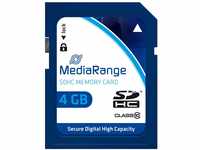 MediaRange SDHC Speicherkarte 4GB - Geschwindigkeit Klasse 10,...