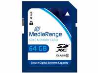 MediaRange SDXC Speicherkarte 64GB - Geschwindigkeit Klasse 10,...
