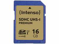 Intenso Premium SDHC UHS-I 16GB Class 10 Speicherkarte blau
