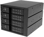 StarTech.com 4-fach 3,5 Zoll tr&auml;gerloser SATA Festplatten Aluminium