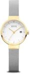 BERING Damen Uhr Solar Movement - Solar Collection mit Edelstahl und Saphirglas
