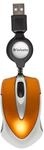 Verbatim Go Mini USB optische Travel Maus mit Kabeleinzug - orange