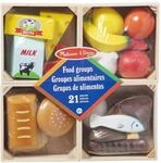 Melissa & Doug - Lebensmittelset aus Holz f&uuml;r die Kinderk&uuml;che,, 21-teiliges