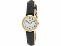 Timex Easy Reader Damen-Armbanduhr, 25 mm, schwarzes Lederarmband, T20433