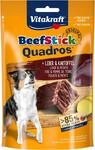 Vitakraft Beef Stick Quadros, Hundeleckerli, Fleischsticks in Rauten mit Kartoffel
