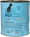 dogz finefood Hundefutter nass - N&deg; 12 Wild & Hering - Feinkost Nassfutter f&uuml;r