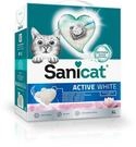 Sanicat Klumpstreu Active White mit Lotusblumenduft Hergestellt aus nat&uuml;rlichen